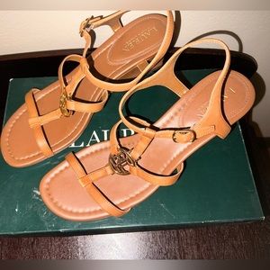 Lauren Ralph Lauren leather wedge sandals